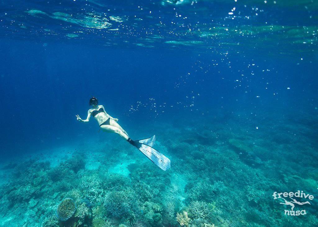 Freediving on Nusa Penida