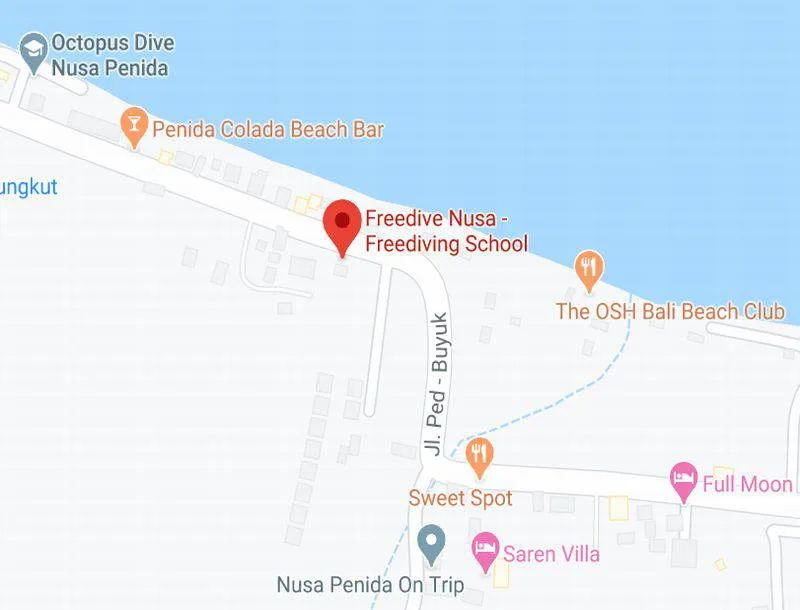 Location of Freedive Nusa