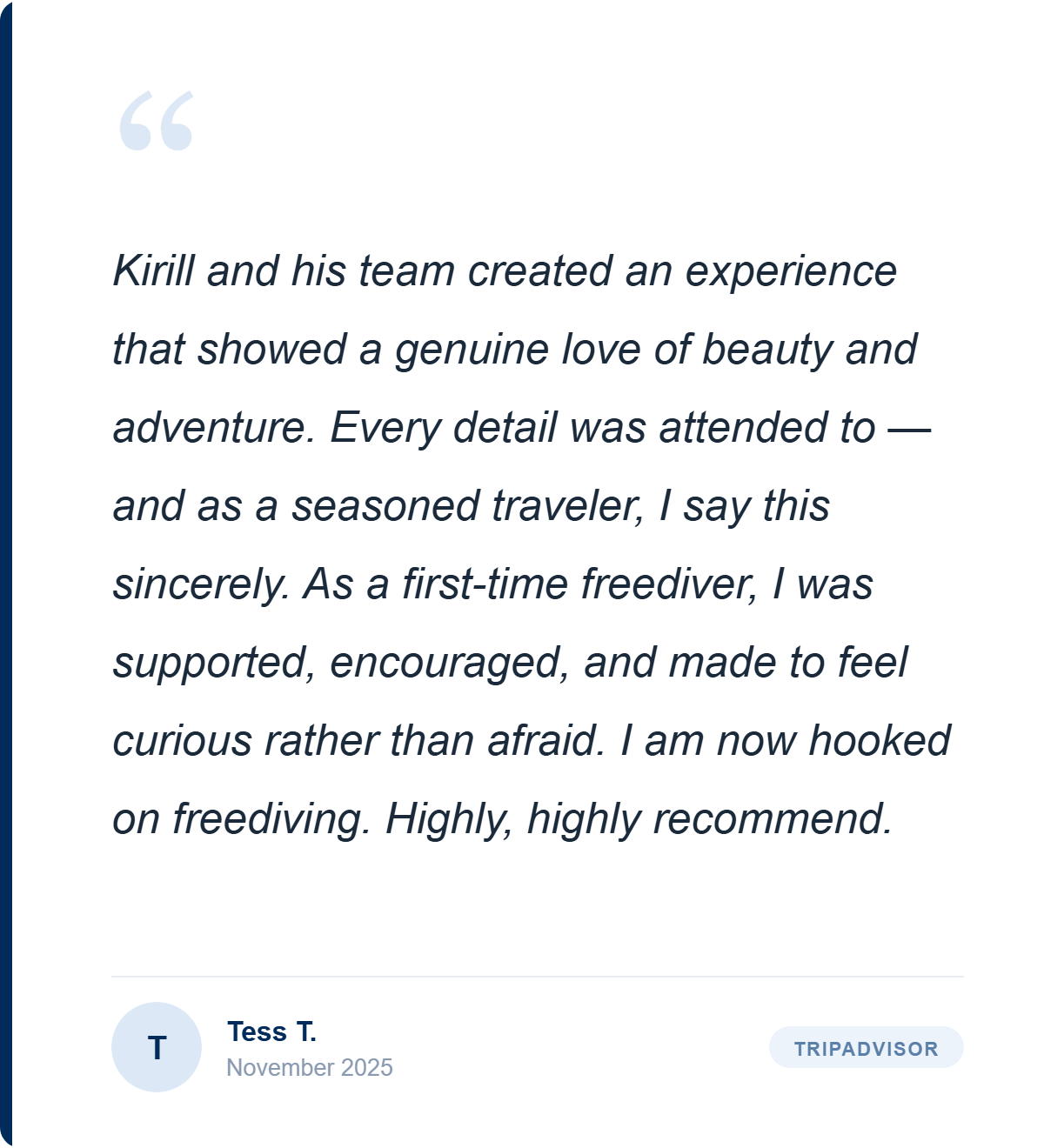 Review for Wave 1 Course with Freedive Nusa